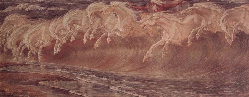 Crane, Walter Neptune-s it Horses oil painting picture
